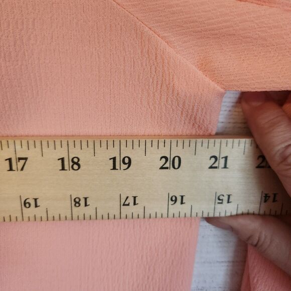 Alyx Large NWT apricot flowy Tunic blouse - Picture 8 of 10